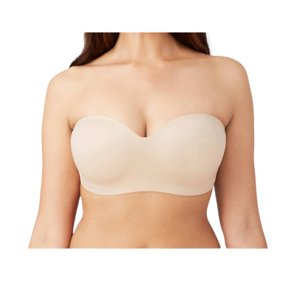 Wacoal 854372 Staying Power wire free strapless bra tan size 36DDD 36F - Picture 1 of 7